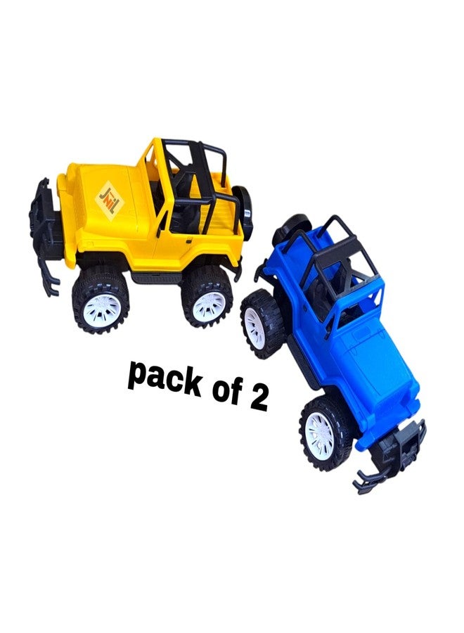 JNiL Pull Back Vehicles Push and Go Crawling Toy Car Jeep for Kids & Children (Pack of 2) - Image 2